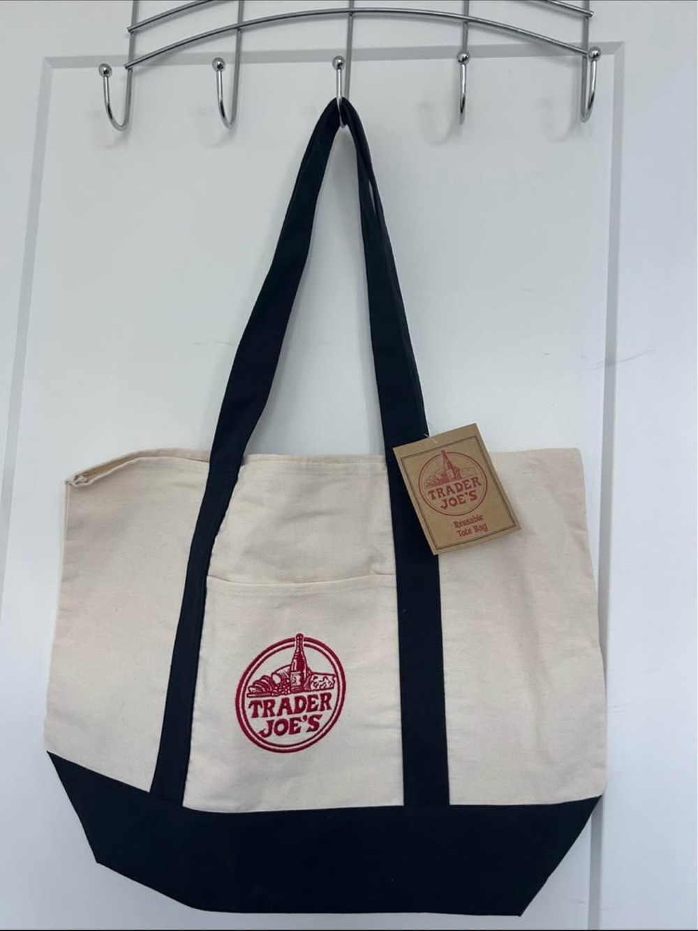 Trader Joe's Large Tote Bag - Navy Blue (Purolator $6.99 shipping!)